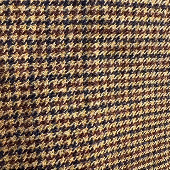 Stanley Blacker Sport Coat Blazer Men’s 39S Tan Brown Tweed Houndstooth Jacket - Picture 3 of 7
